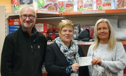 CTG Ltd Employee Ownership Directors hand over cheque to the Redcar Area food bank