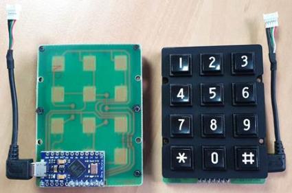 IP67 rated keypad assembly
